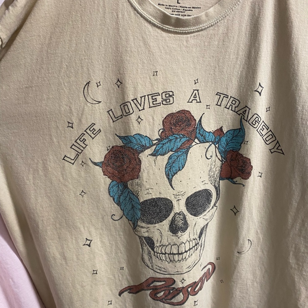 Vintage Poison band t shirt large